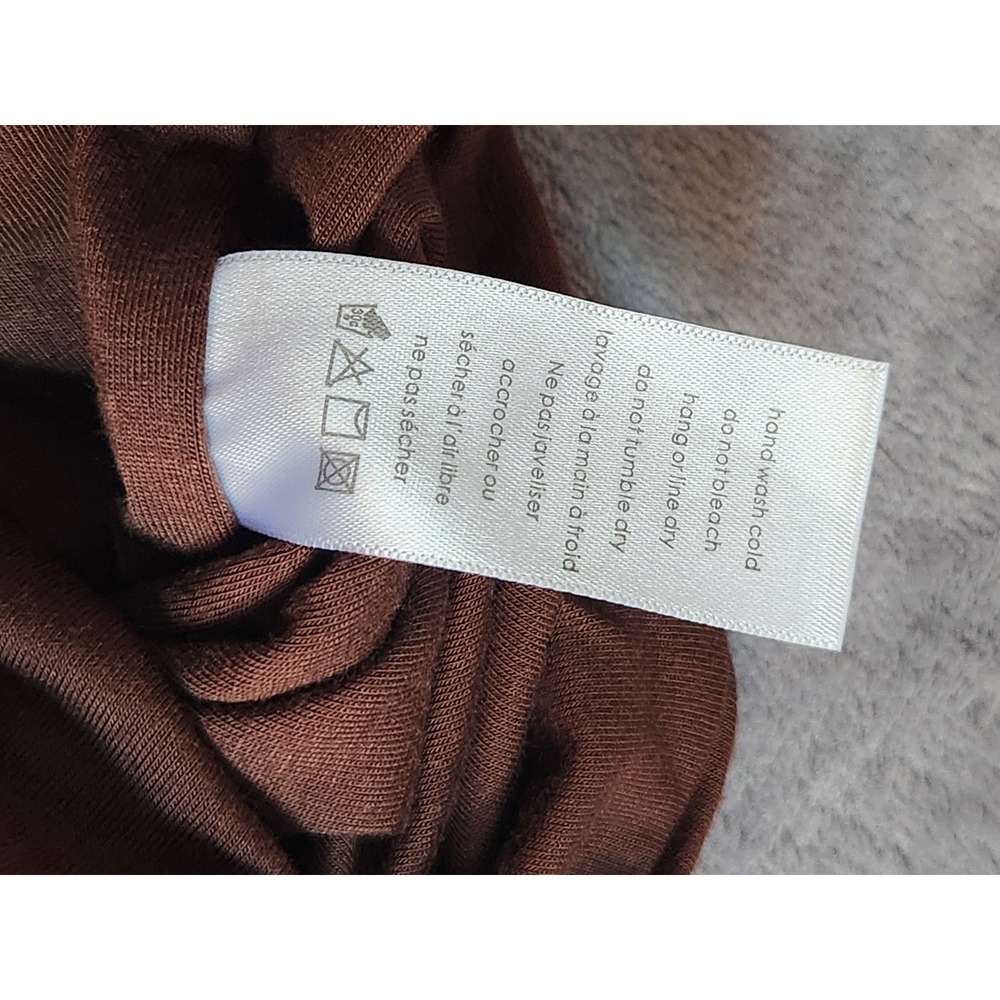 New Naked Wardrobe Chocolate Brown Long Bodycon Stretchy Skirt Small S Tall Nwt - Picture 9 of 10